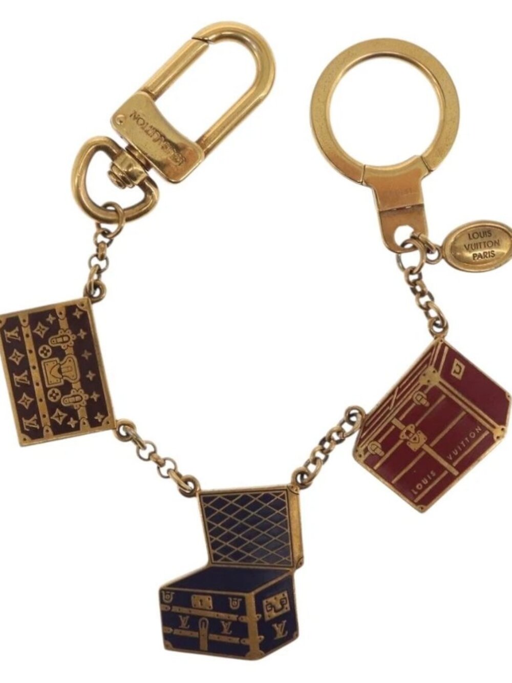 LOUIS VUITTON Porte Cles Chainne Mar Bag Charm metal Gold M66459 LV Auth 169134 - Picture 2 of 15